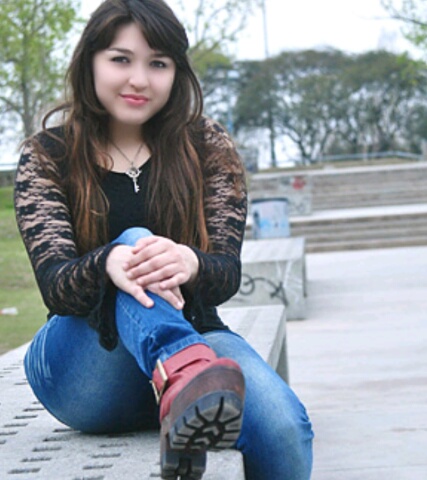 Sweet lovely shy girl photo